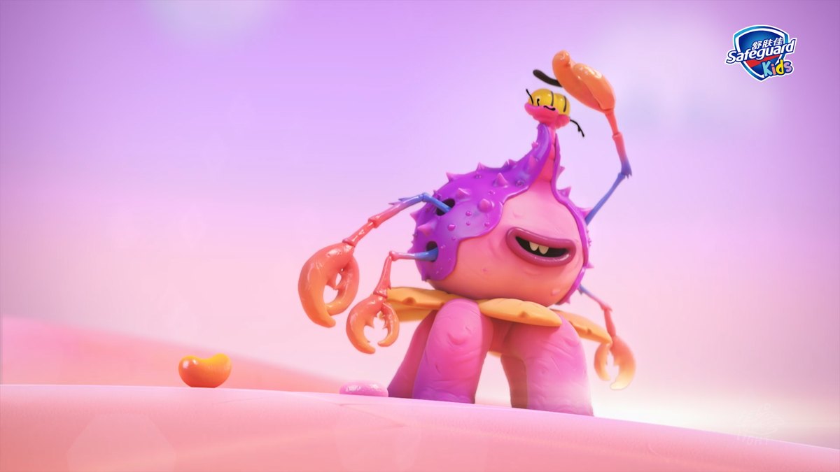 Safeguard Germ monster, 3D