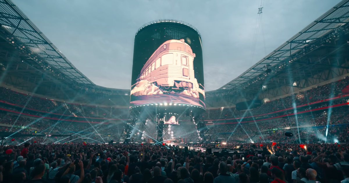 Indochine stadium tour visuals