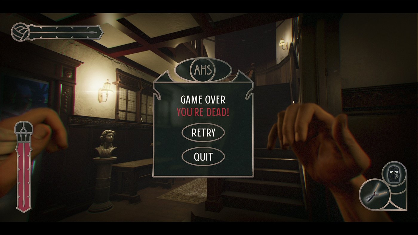 Game over screen