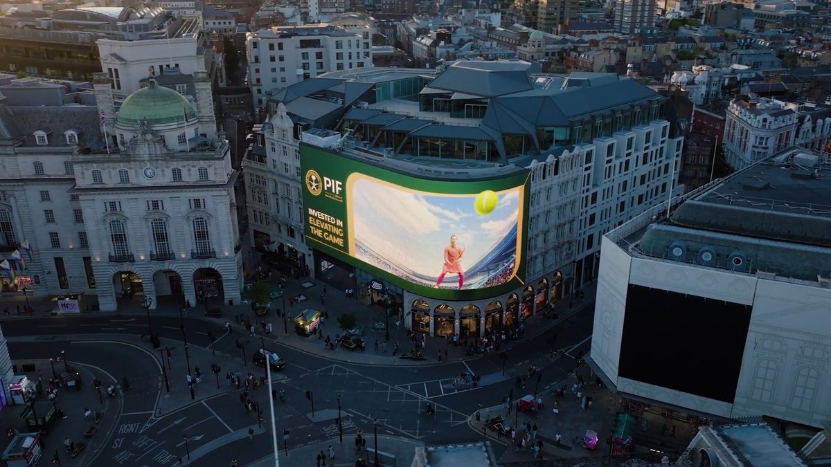 PIF Qiddiya on Piccadilly Lights