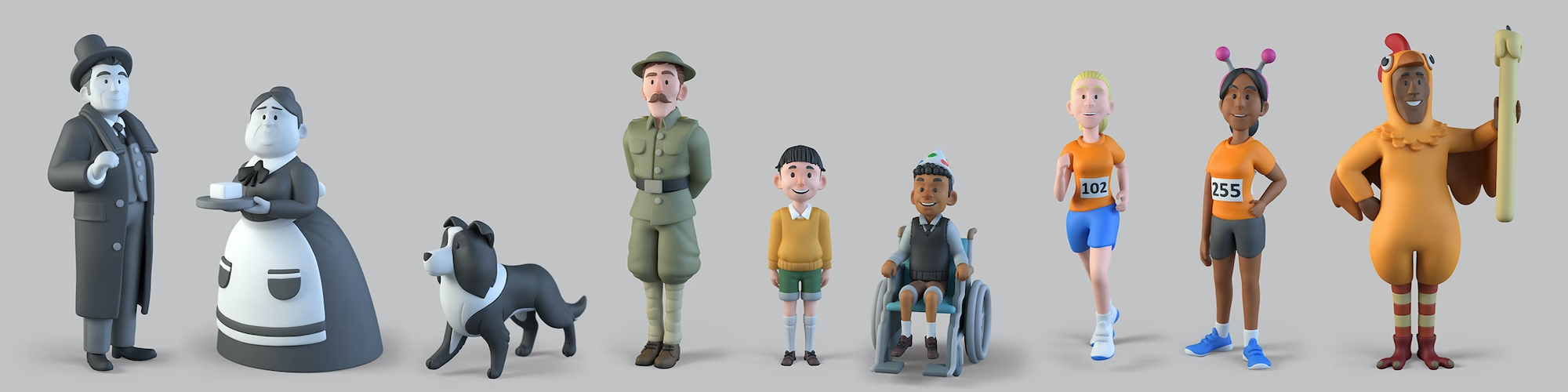Sainsbury's 150 years 3D cast lineup