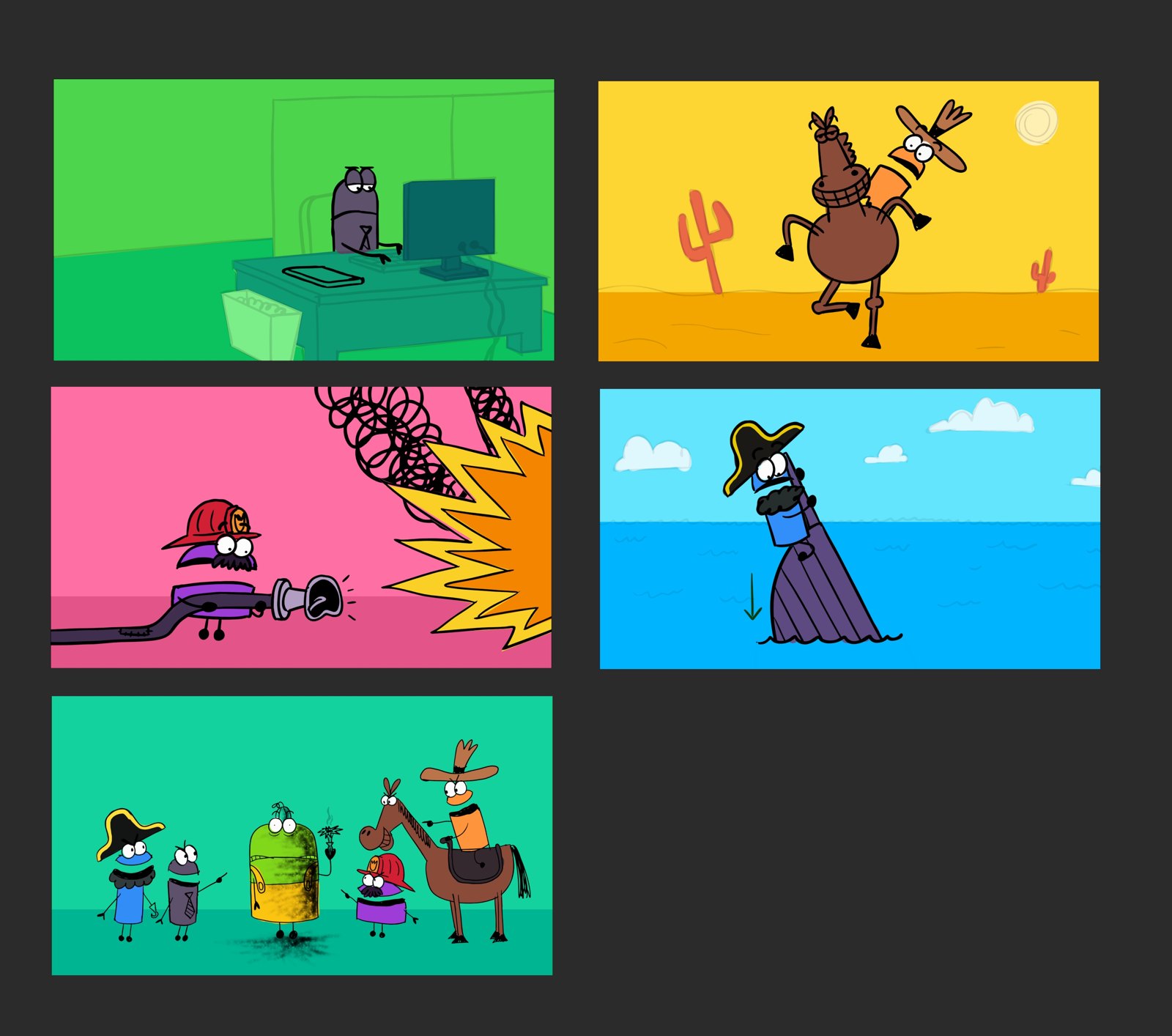 StoryBots 2D colour script
