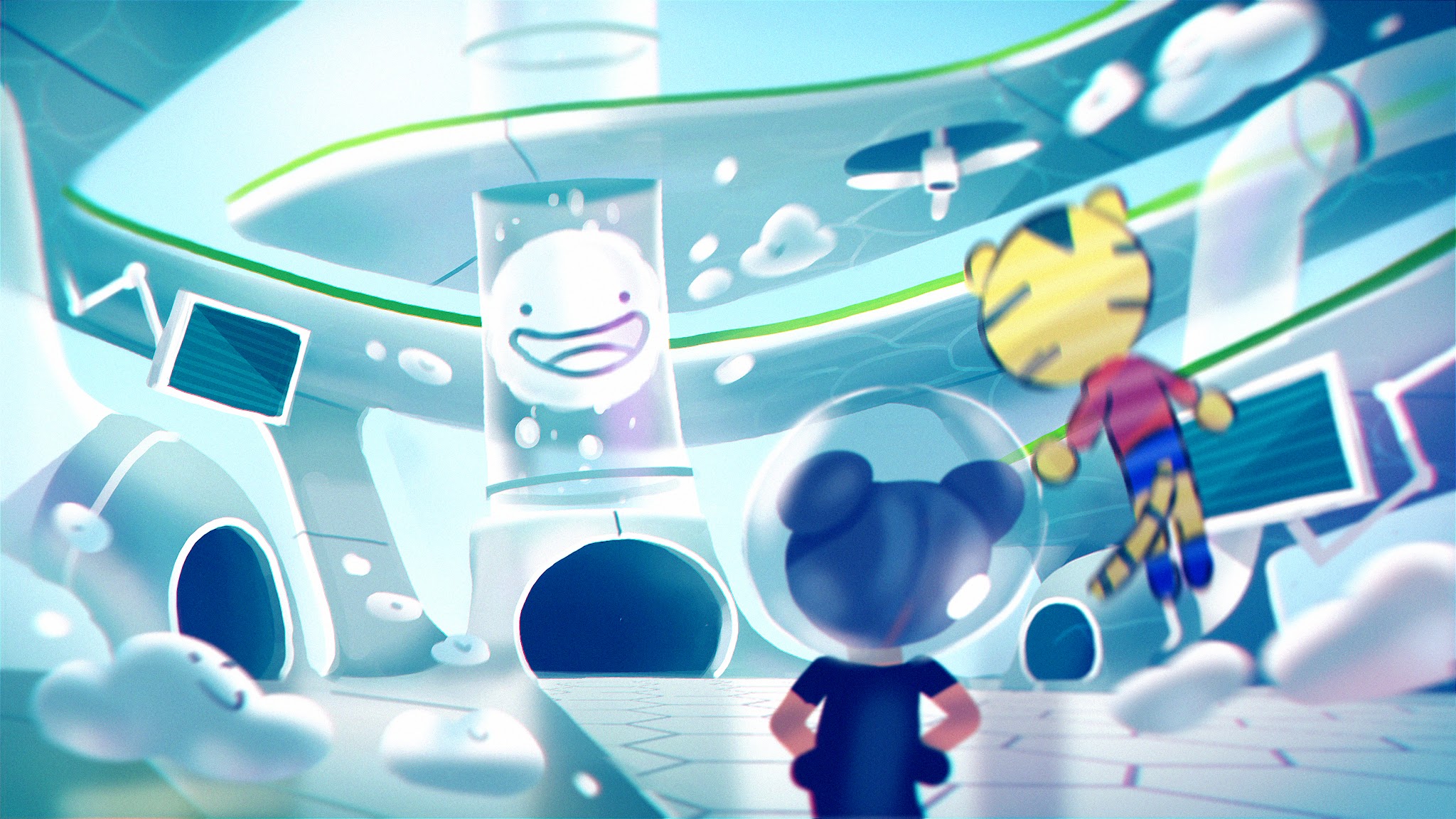 Safeguard character world key art