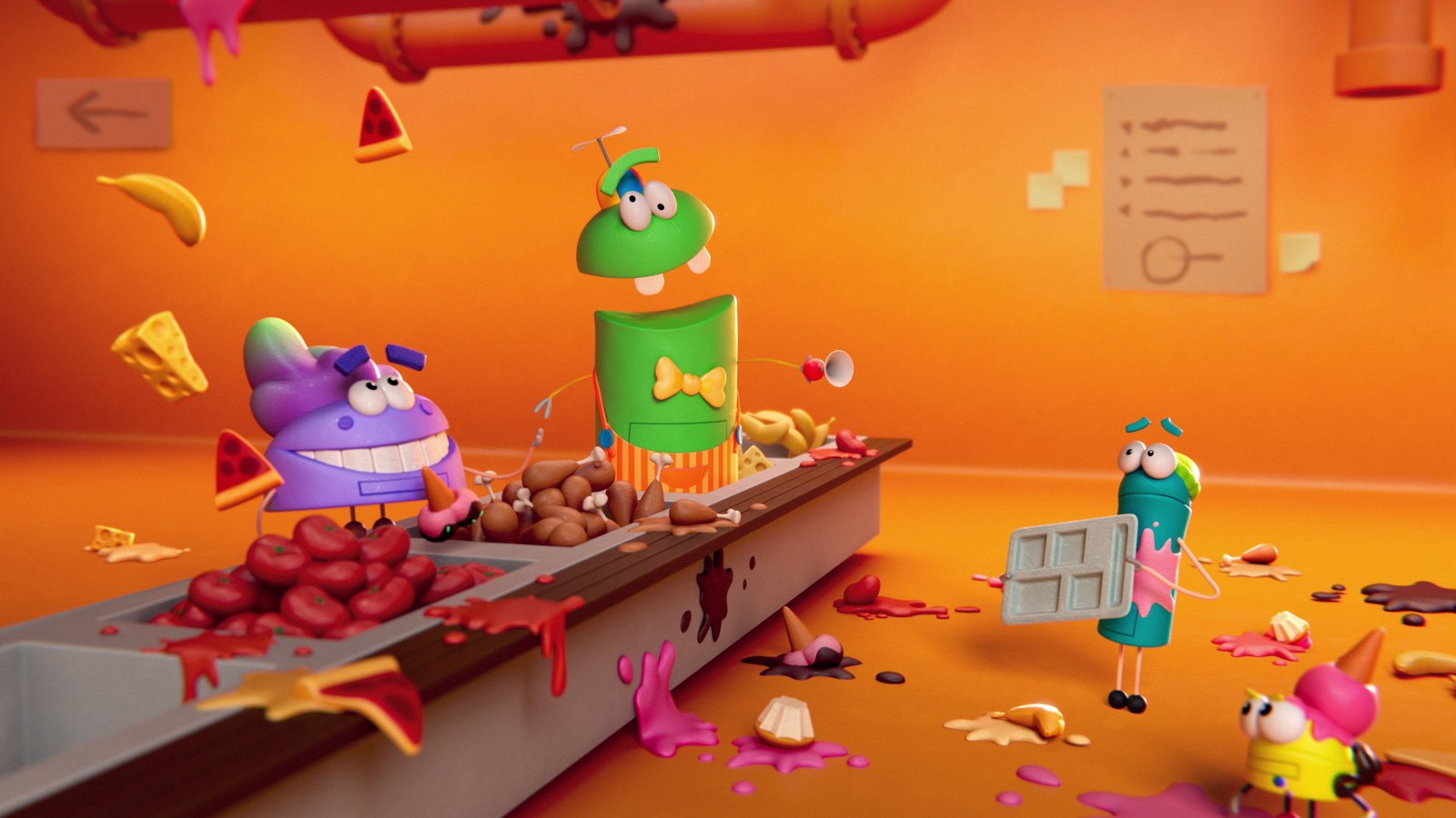 StoryBots Factory scene, 3D